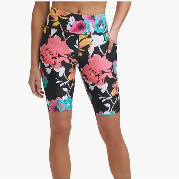 Calvin Klein Performance Women's High-Waist Bike Shorts Size L 🆕 - Picture 1 of 8